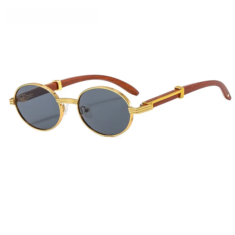 Vintage runde Luxus Sonnenbrille Frauen Männer kleine Rahmen ovale Sonnenbrille weibliche klassische