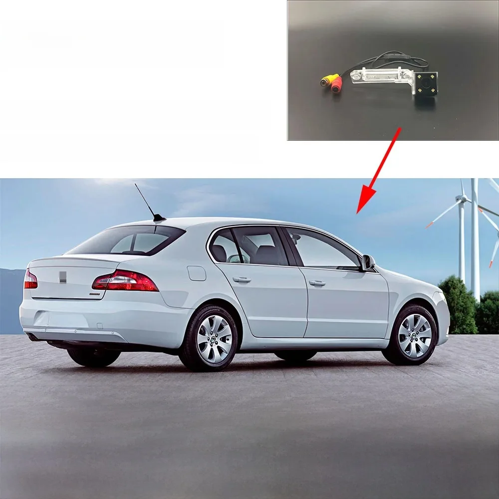 Kamera noktowizyjna AUTONET HD Night Vision dla skoda superb B6 MK2 Sedan/wagon 2008 ~ 2015/kamera cofania/kamera na tablicę rejestracyjną — zdjęcie 2