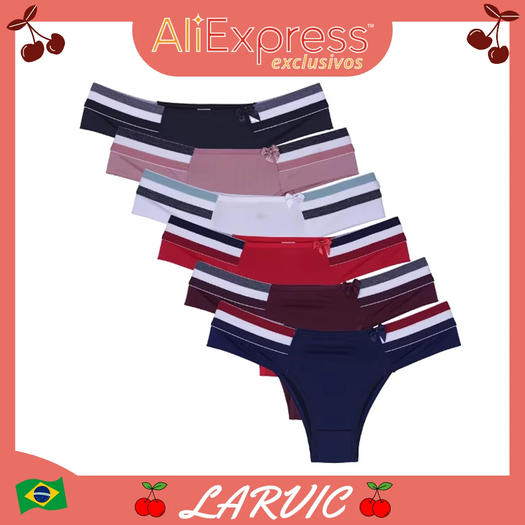 Kit 3,5,10 Calcinhas Tangão Feminina com Elástico na Cintura Lingerie Confortável e Estilosa Ideal para Uso Diário