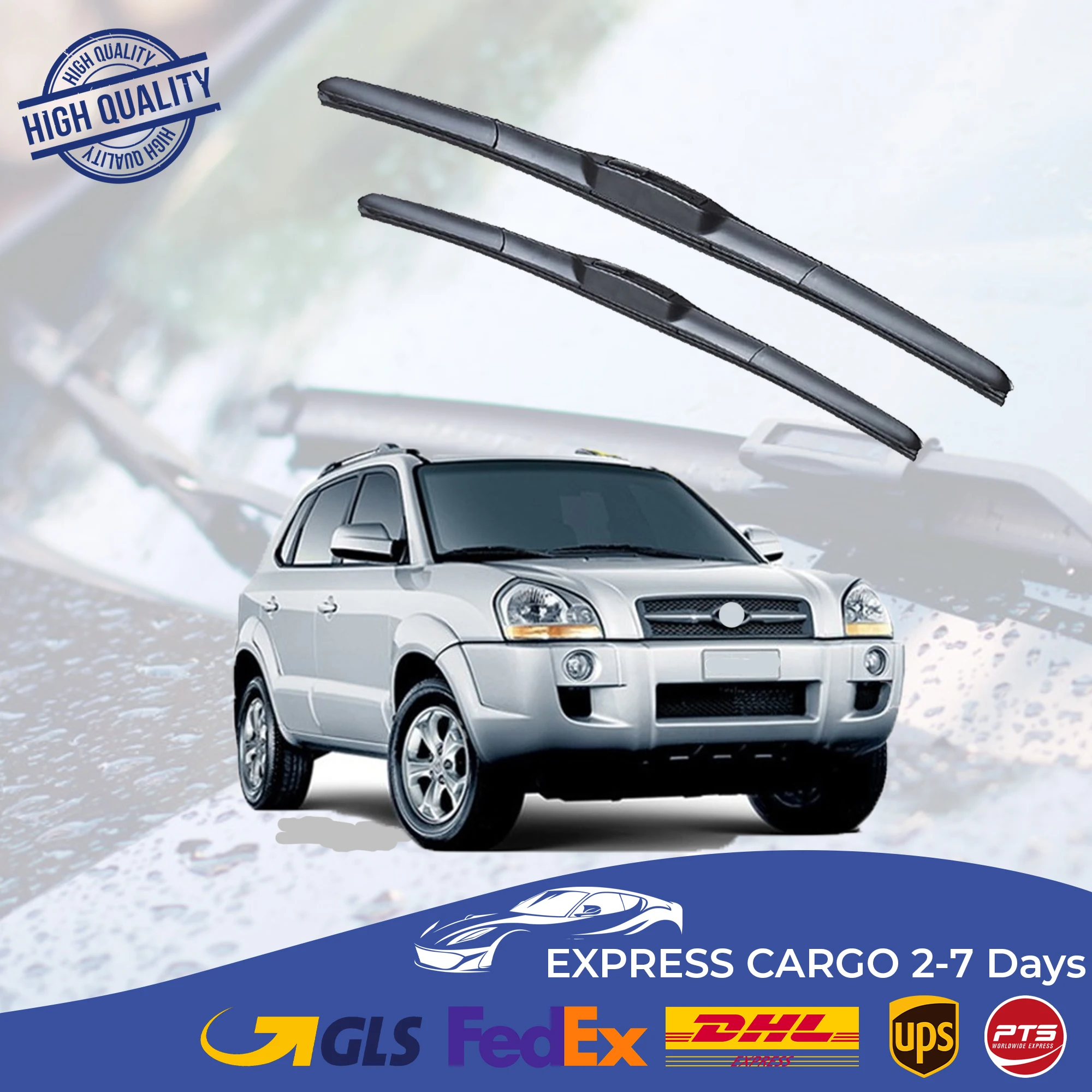 Car Wiper Blade For Hyundai Tucson 2005 2006 2007 2008 2009 10 Hybrid Auto Windscreen Windshield Wipers Blades Window Wash Front