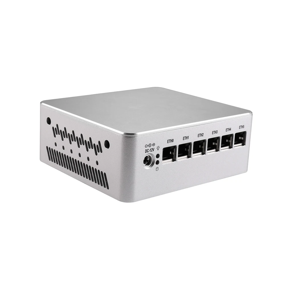 

HUNSN Micro Firewall Appliance, Mini PC, PFSense, Microtik, OFCse, VPN, Маршрутизатор, Pentium 8505/U300, RS54, 6LAN, DP, HDMI, с вентилятором