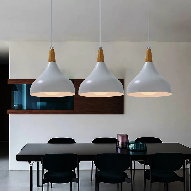 Imagem -04 - Modern Nordic Pendant Lights Lâmpadas Penduradas Simples Lâmpada Multicolor para Cozinha Sala de Jantar Café Decoração de Casa Cabeças