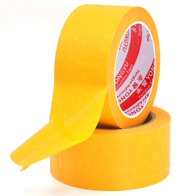 Masking Paper Tape Strong Sticky Easy to Tear Writable High Temperature Tape Self Adhesive 50M Impermeable Washi Masking Tape