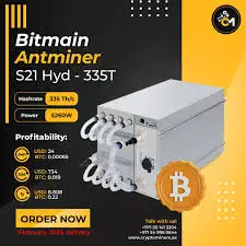 

Купите сейчас новинка купите 3 получите 2 бесплатно Bitmain Antminer S21 Hydro 335Th | Превосходная Майнинг биткоинов