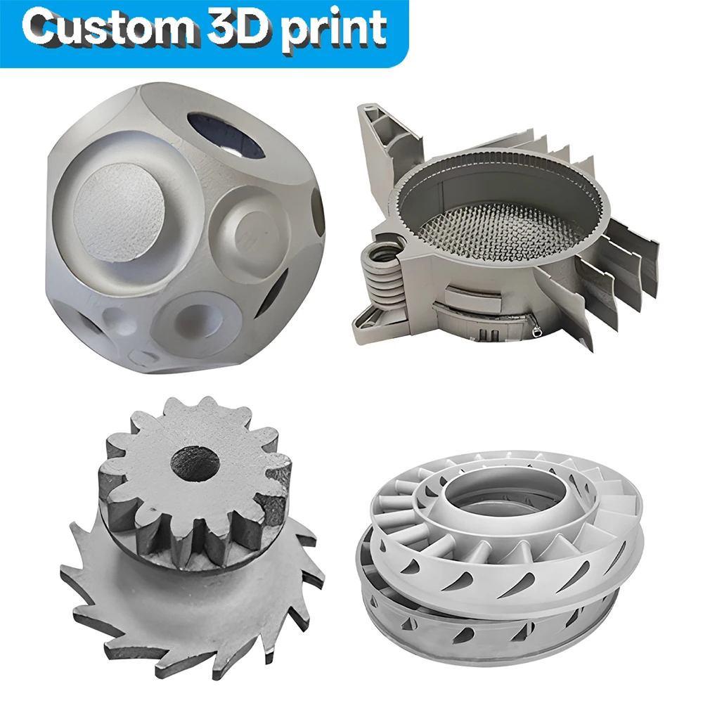 Custom Precision 3D DMLS SLM SLA Printing Services Rapid Prototyping Wire EDM Stainless Steel Titanium Alloy Industrial Metal