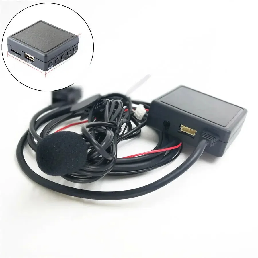 Adaptateur Audio Bluetooth avec câble, 12 broches, AUX, USB, pour Ford 6000CD, Radio Bluetooth, adaptateur de musique avec Microphone