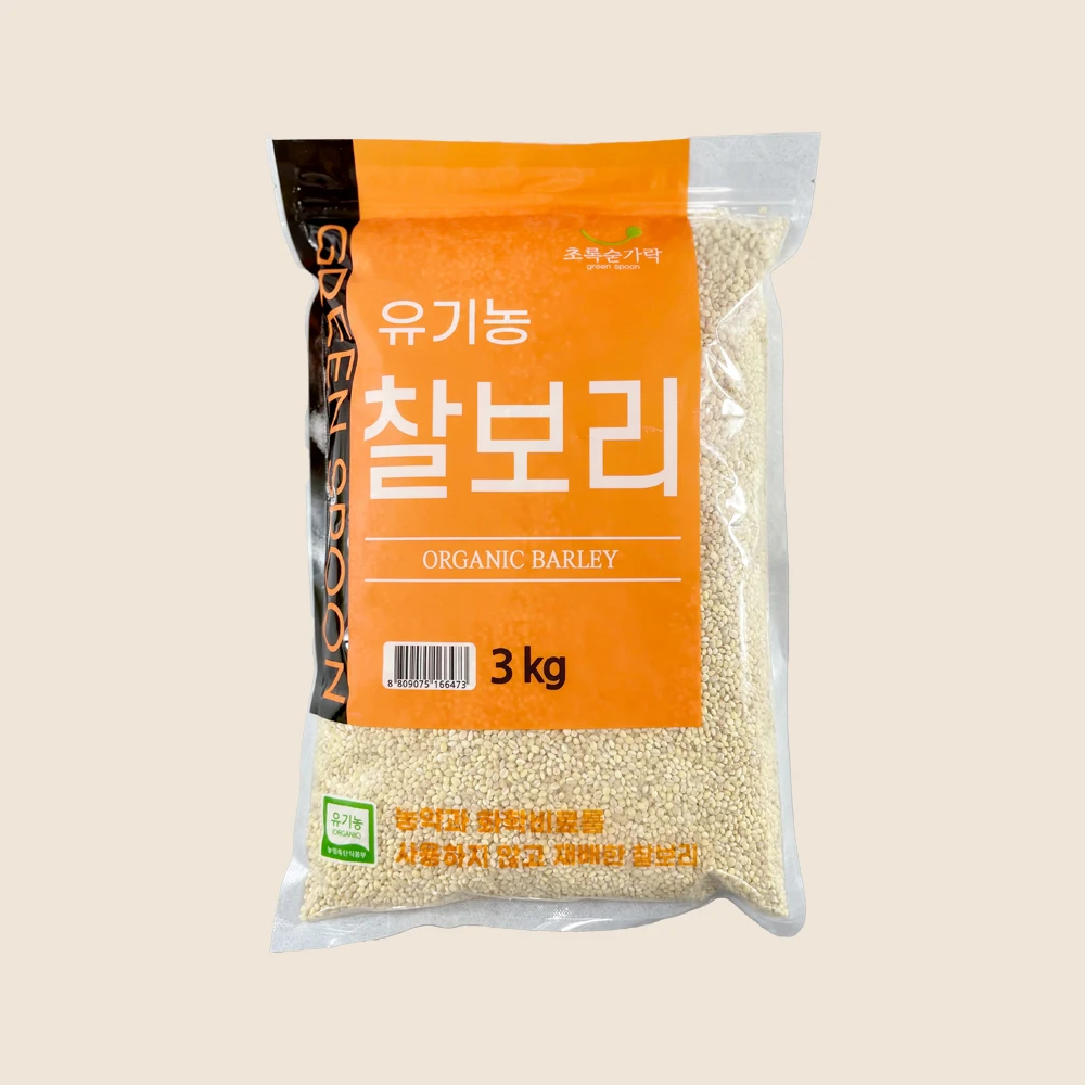 [초록숟가락] 유기농 찰보리 3kg