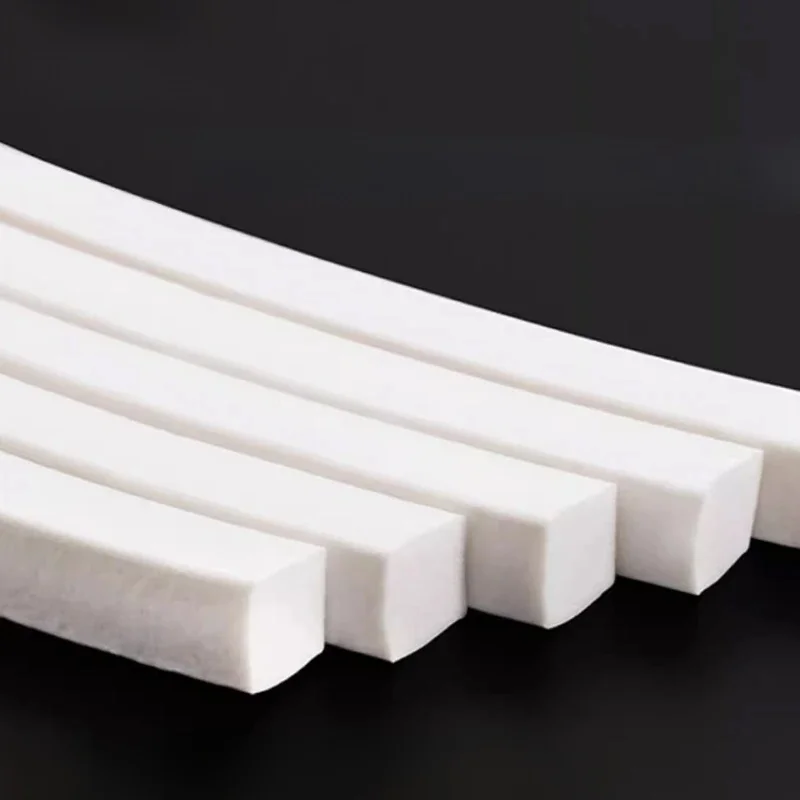 Bancs carrés moussants en silicone blanc, bande élastique, degré haute température et antigel, portes et fenêtres