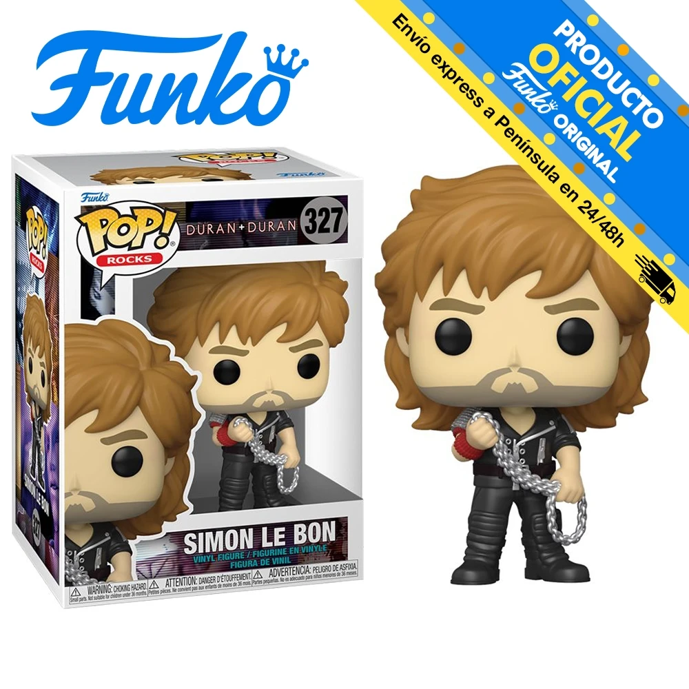 Funko Pop! Rocks: Duran Duran - Simon Le Bon (The Wild Boys), 64055 N ° 327, original, toys, Boys, girls, gifts, collector, dolls, shop, box, new, officially licensed.