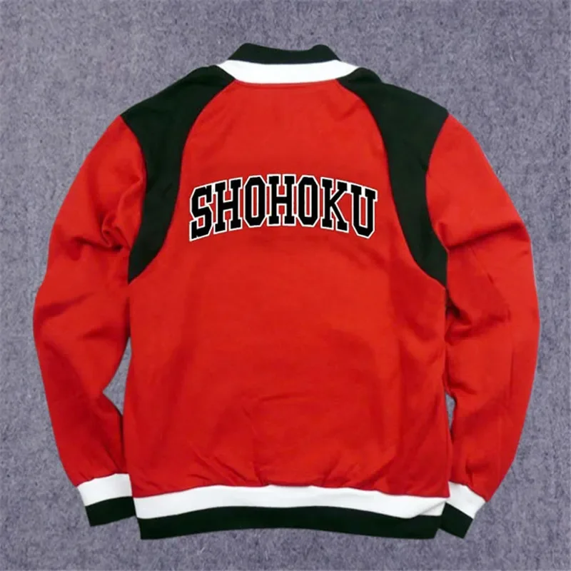 Anime Shohoku School Basketball Team Autumn Winter Jacket Jersey Cosplay Costume Sakuragi Warm Coat Tops Sports Wear Uniform