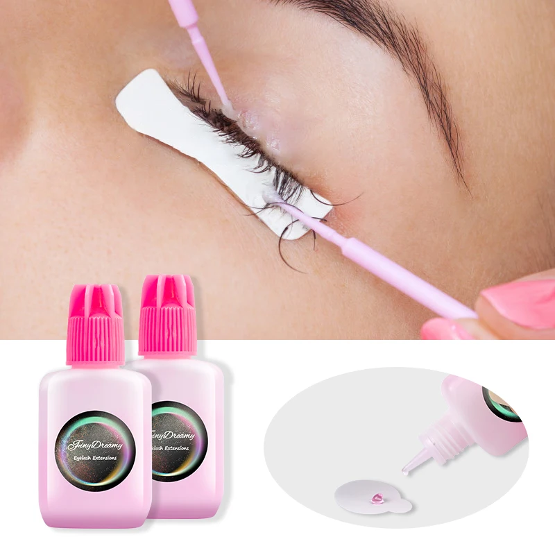 FinyDreamy Pink False Eyelash Extension Gel Remover Glue Professional Mild Non-spicy Non-irritating Makeup Remover Cream Tool