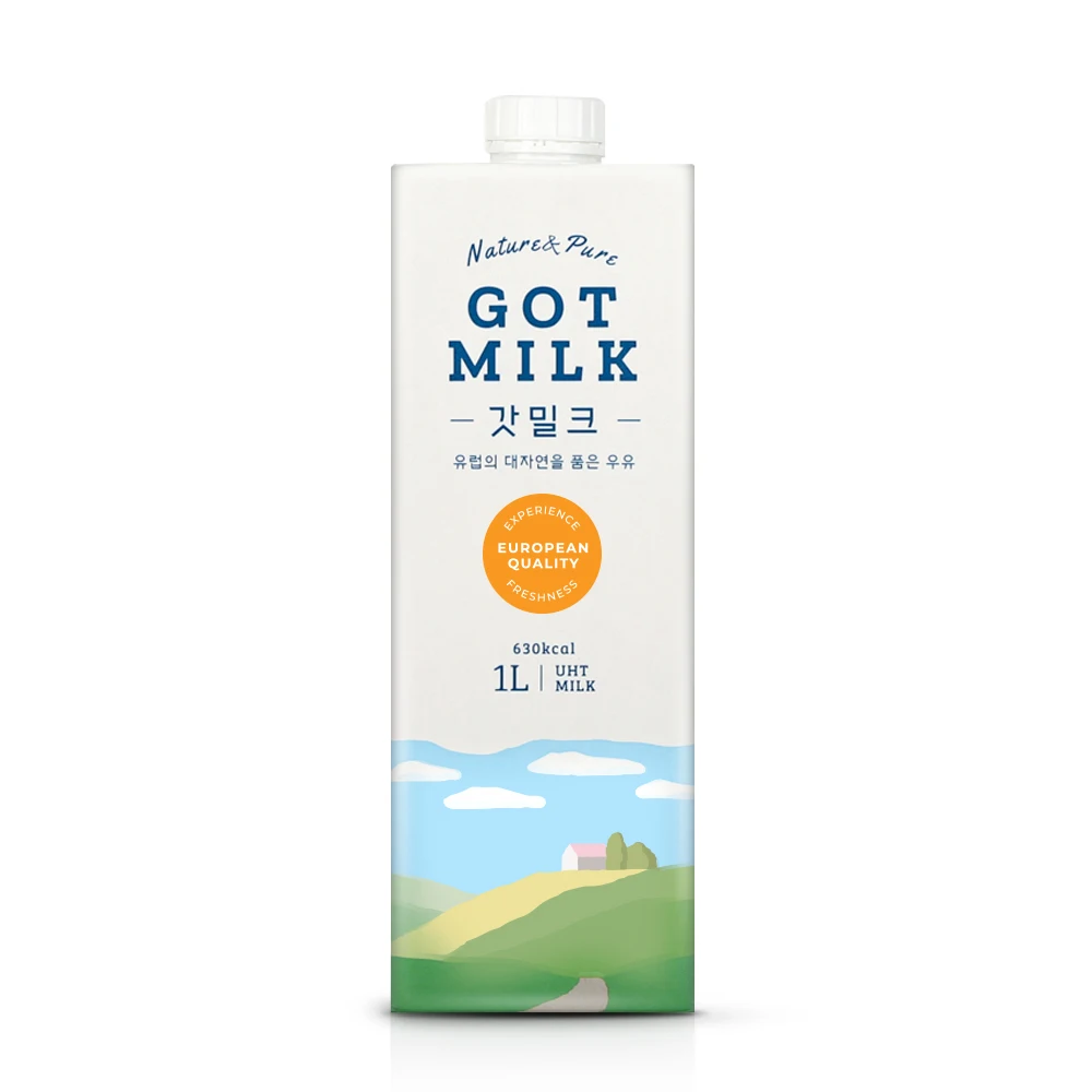 Freshmilk Pastor leche esterilizada importada Premium europea, 3.5%, 1L, 12 bocas