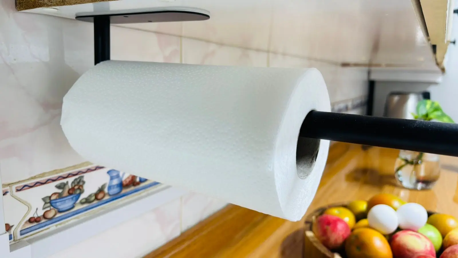 Kitchen Paper Towel Holder Adhesive Tissue Hanger Toilet Roll Paper Dispenser Cabinet Storage Napkin Rack Bathroom Accessories photo review