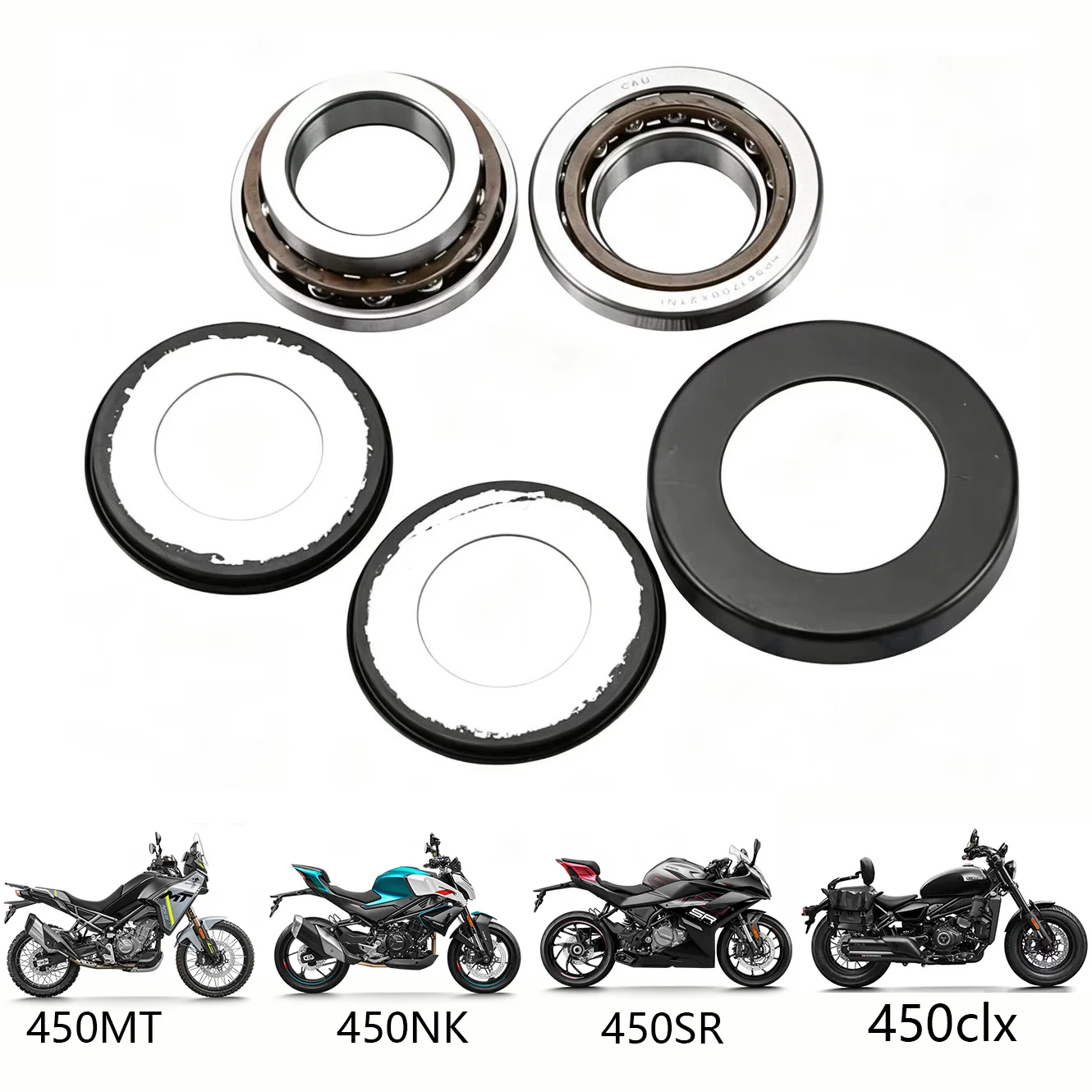 Motorcycle Steering Column Directional Bearing Kit For CFMOTO CF450 450SR 450SRS 450NK 450MT 450CLC