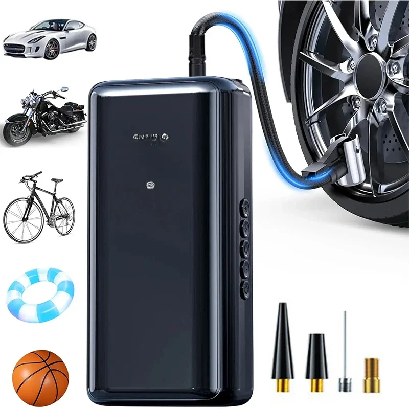 AliExpress EAFC 5400mAh Car Motorcycle Tyre Inflator 12V 150psi Electric Portable Air Compressor Bicycle Tire Air Pump For Motorcycle Balls
