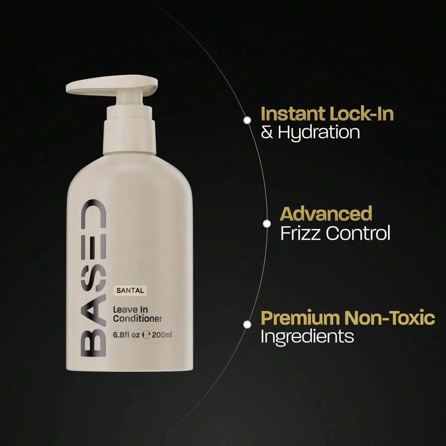BASED Curly Duo Premium Non-Toxic Curl Cream & Leave-In Conditioner Bundle - Defines Curls, Controls Frizz, Medium Hold with Agave & Silk Protein, Instant Hydration & Nourishment, No Harsh Substances image 4