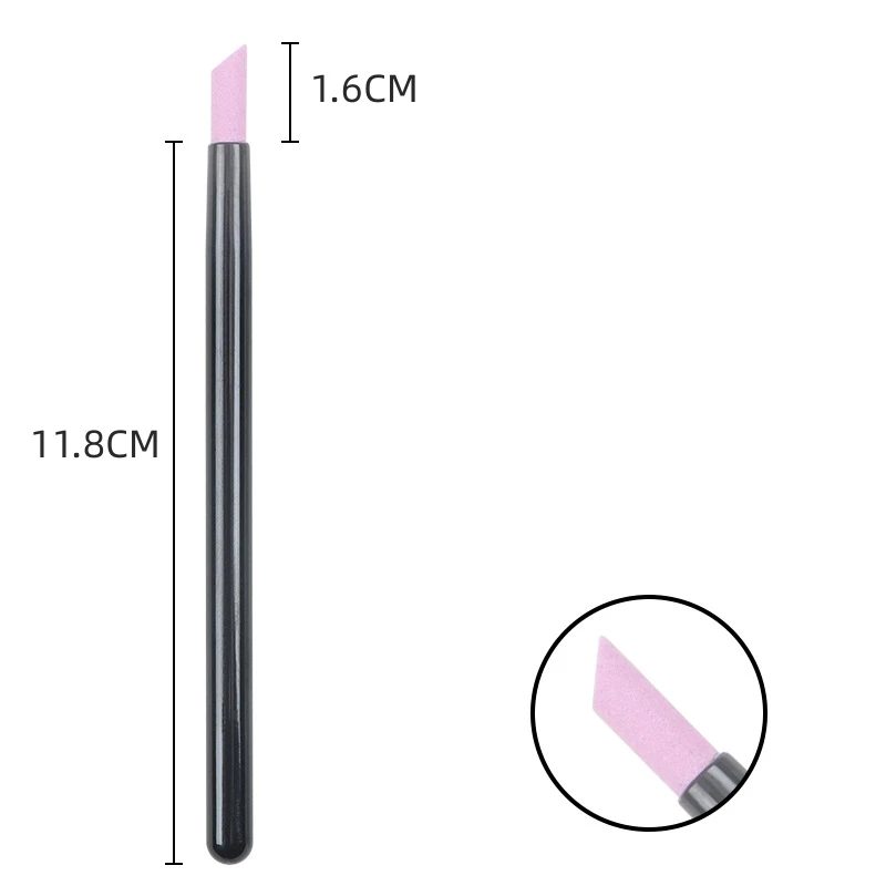 Tiras de polimento de unhas, canetas de polimento de quartzo e cerâmica, removedores de cutícula de unhas, pedras de polimento de unhas, ferramentas de manicure