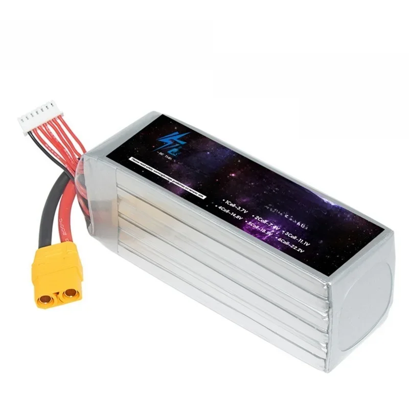 Teranty 6000mAh 6S 22.2V 60C RC Lipo Batterij Oplaadbare Batterij Voor RC Auto FPV Truck Helikopter met XT60 XT90 Connector - afbeelding 2