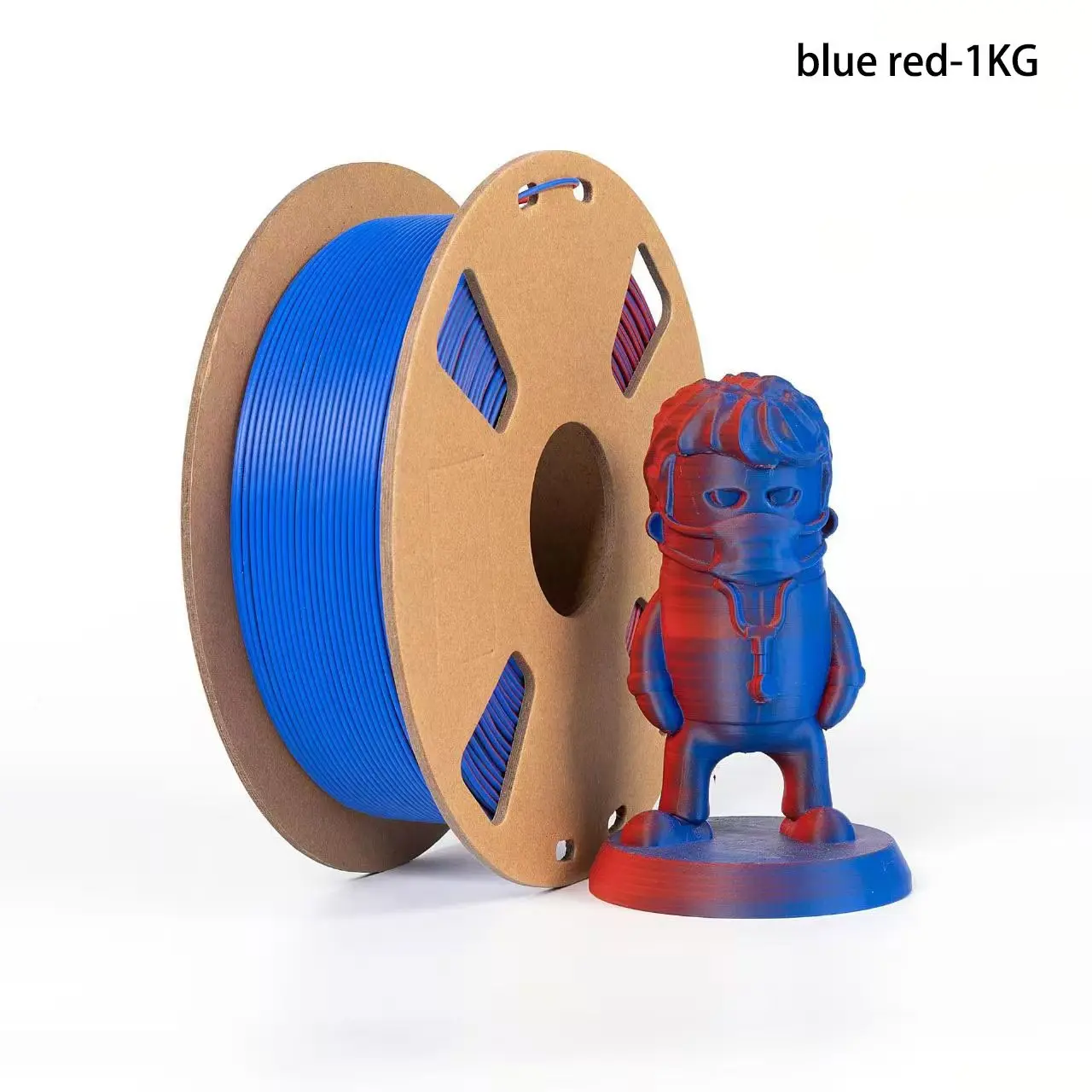 

Двухцветная нить Fillamentum PLA 1.75 мм, многоцветная 1.75 мм для 3D-принтера, нить с эффектом смены цвета, 2.2 фунта (1 кг), матовый PLA красный и синий
