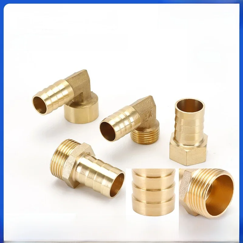 Connecteur pagode 6 8 10 12 14 16mm, connecteur barbelé 1/8 1/4 3/8 1/2 pouces PC PCF PL PLF, raccords de tuyaux d'eau en laiton, 1 pièce