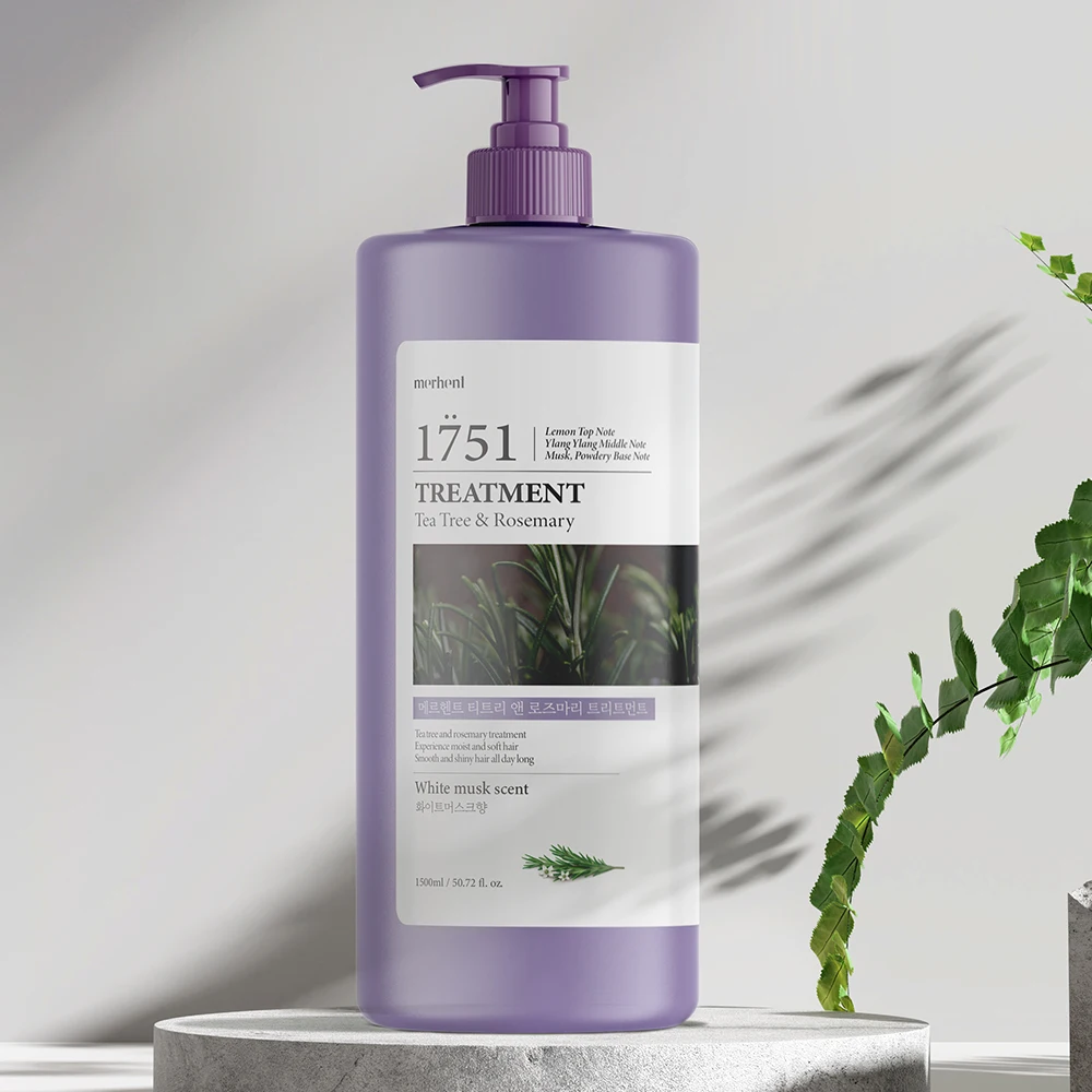 ميرشينت شجرة الشاي روزماري معالجة ذات سعة كبيرة 1500 مل × 1، نوعان من العطر، بلسم الشطف، عبوة شعر، غنية بالبروتين #4