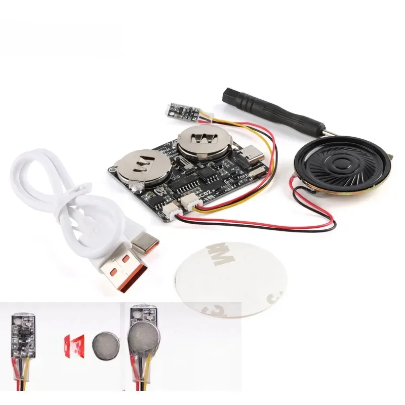 8M Sterowanie magnetyczne Nagrywalny moduł dźwiękowy do nagrywania kart okolicznościowych USB Charge MP3 Pobieranie głosu Tablica do odtwarzania DIY Prezenty Muzyka — zdjęcie produktu 6