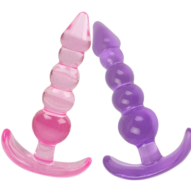 Soft Silicone Anal Plugs Anal Beads Dildo Butt Plug Prostate Massage Unisex Sexy Stopper Adult Sex Toy for Men Women Adult Games