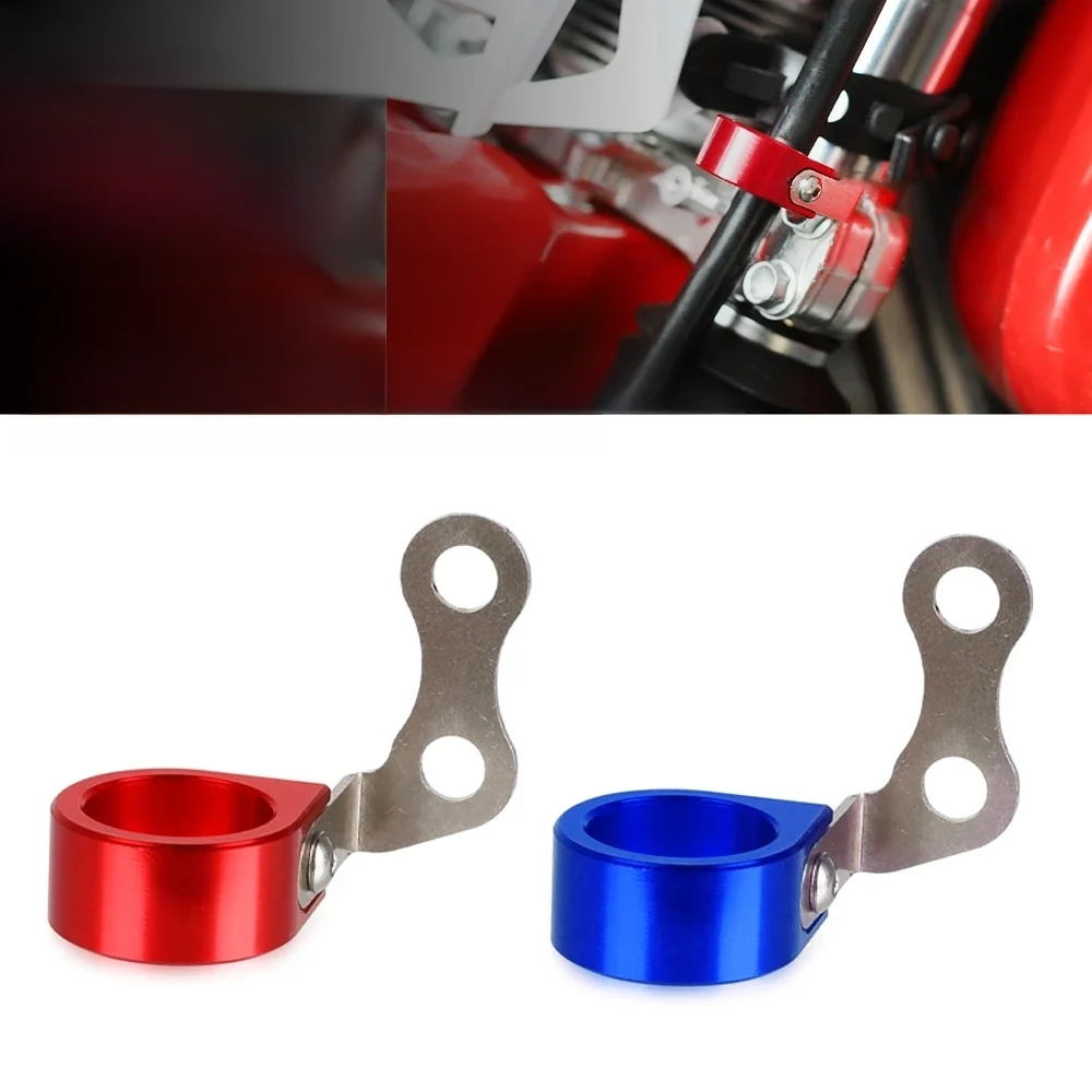 Tuyau de frein avant en aluminium pour moto HONDA XR250R XR400R 1989 –1995, Guide inférieur, Clip de fil XR 250R XR 400 R, accessoires