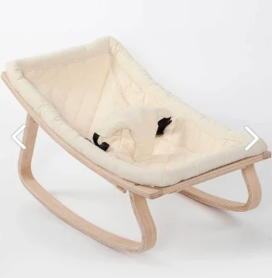 Natural Wooden Rocking Baby