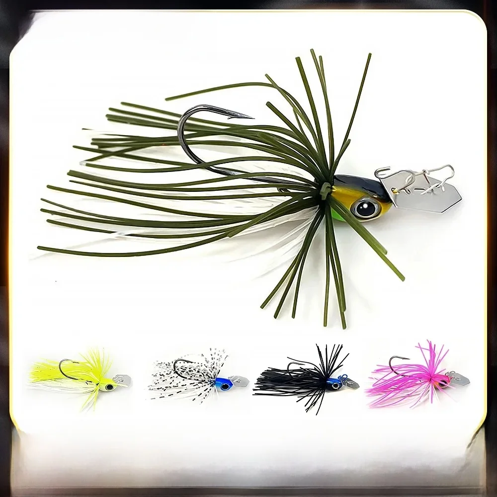 Bazooka Spinnerbait Draht Köder Angeln Köder Set Metall Spinner Haken Löffel Wobbler Künstliche Pailletten Bass Hecht Karpfen Eis Winter
