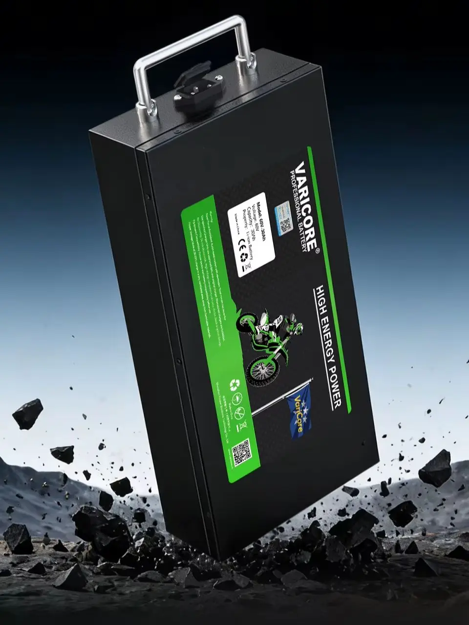 EU-Lager Varicore 60V 18650 Lithium-Batterie 20Ah Lithium-Batteriepack Geeignet für 250-3000W