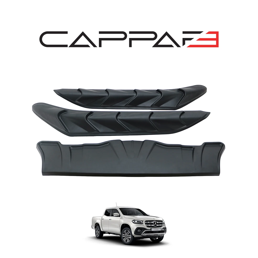 For Mercedes X-class 2017 To 2024 Dragon Pack 3 Pieces--Car Accessories Styling Modified Spoiler Side Skirts Wings Flaps Body