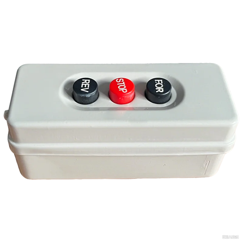 HA2-315B forward-reverse stop button switch for 380V three-phase motor with 2.2KW power for forward and reverse operation. BS315