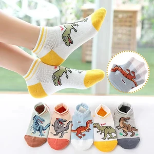 Men's socks with dinosaur pattern, comfortable, breathable, casual, soft, for children 8 Main Children's Sales - №5