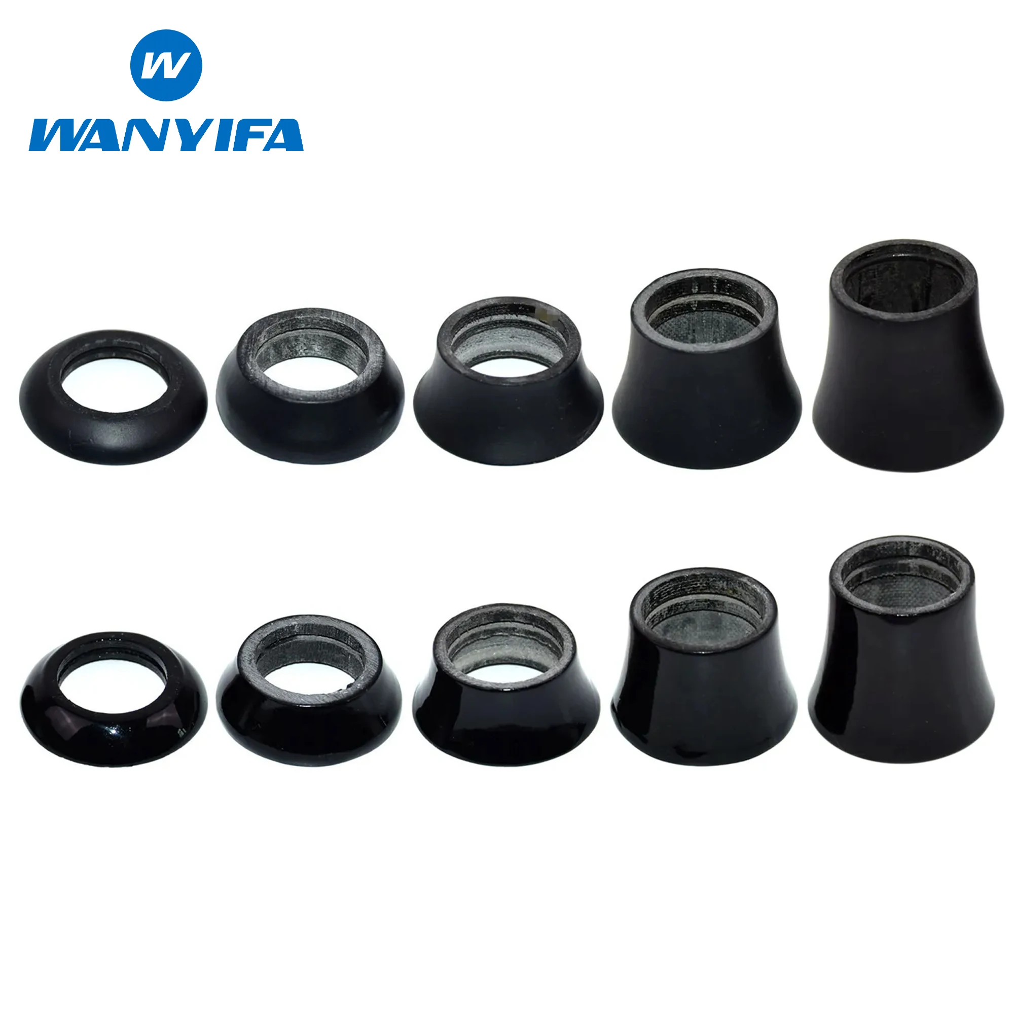 

Wanyifa UD Full Carbon Fiber 10 15 20mm Bicycle Headset Taper Washer Carbon Headsets Cover Conical Spacers Bike Accessories