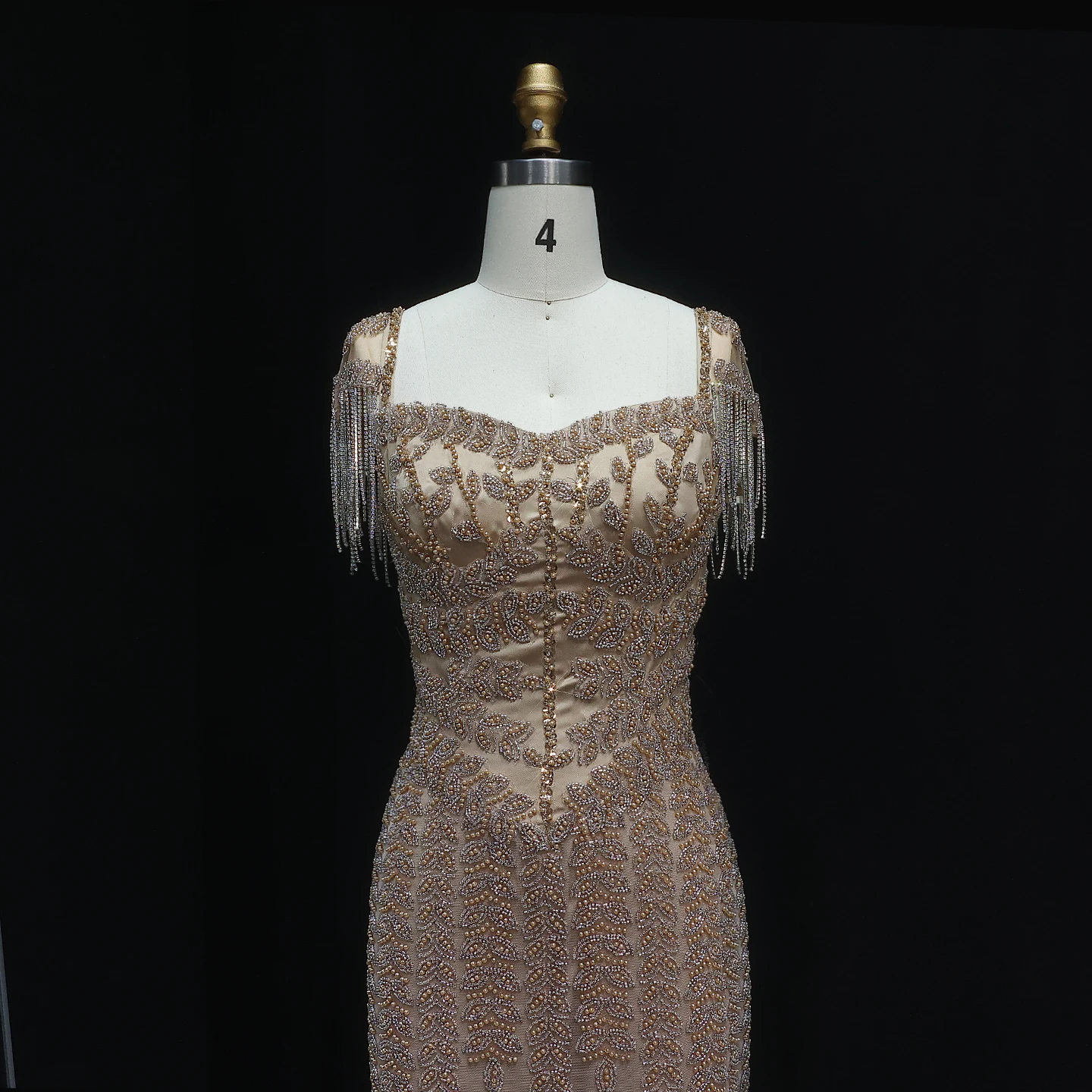 Sharon Said Saudi Arabic Cream Straight Luxury Pink Evening Dress for Women Wedding Elegant Formal Party Gowns SS712 Customized image 6