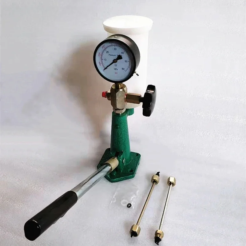 Kalibrator dyszy wtryskiwacza oleju napędowego S80h Tester dyszy paliwowej, ręczna pompa wspomagania oleju napędowego współpracująca z testerem Common Rail Duży zbiornik oleju — zdjęcie 2