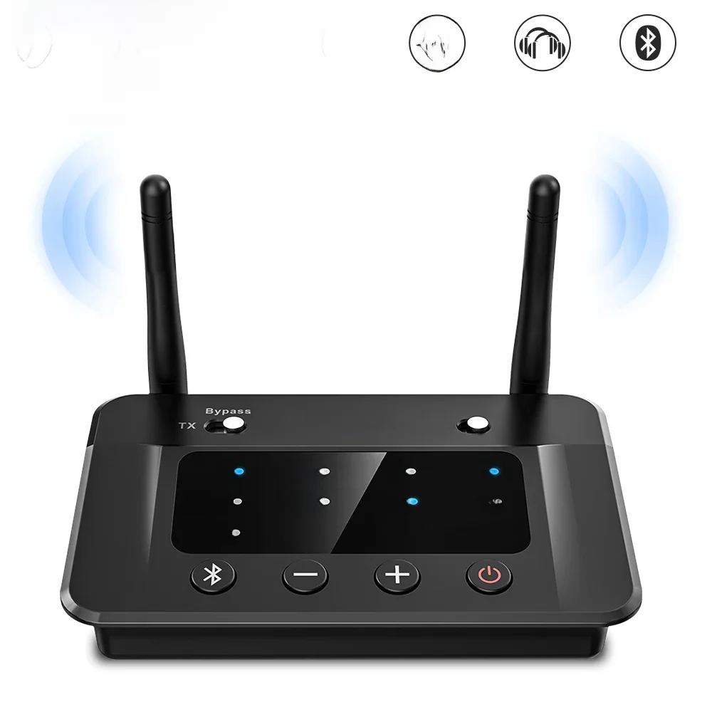 Odbiornik-nadajnik Bluetooth 1Mii B03 AptX LL HD Audio Optical 3.5mm 2RCA 3w1 Bezprzewodowy Adapter Bluetooth do TV, Głośników, PC — zdjęcie produktu 7