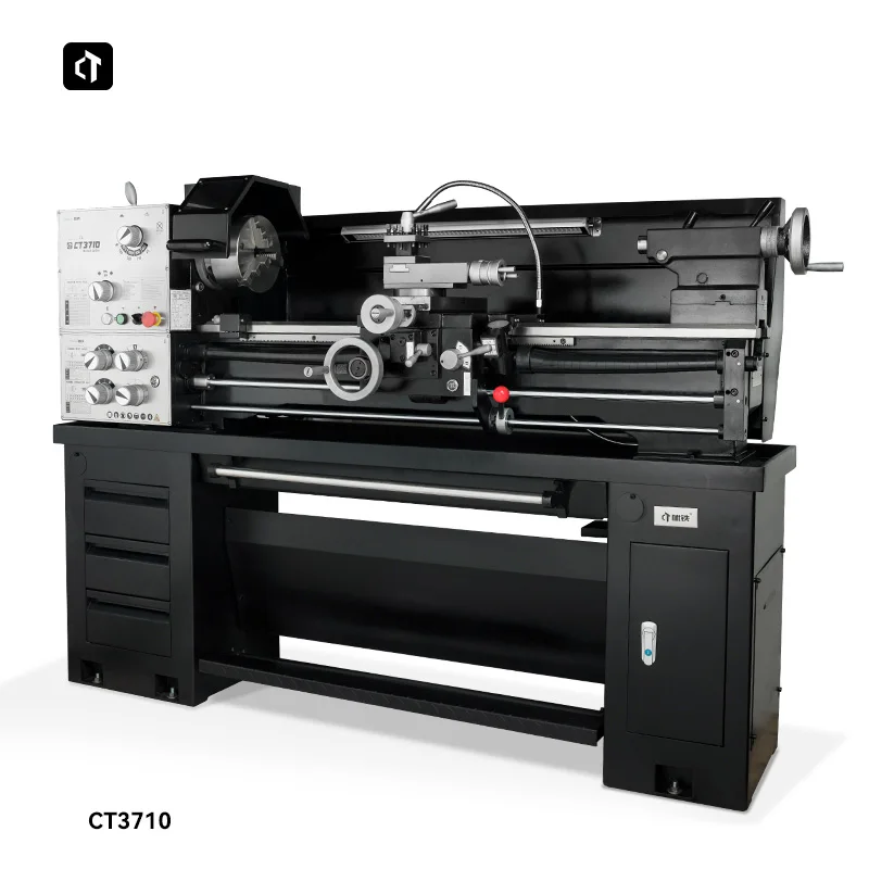 CT3710 Industrial Precision Bench Lathe 2.2kW 1000mm Heavy Duty Horizontal Turning Machine for Workshop Hobby and Home Usem
