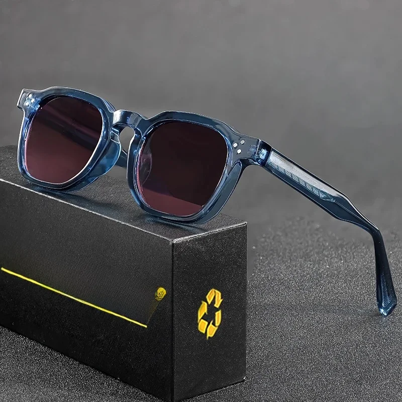 Okulary przeciwsłoneczne CATERSIDE w stylu New Retro Punk, kwadratowe, męskie, z małą oprawką, personalizowany design, okulary słoneczne dla kobiet, na podróże, imprezy, festiwale, prezent. — zdjęcie 2