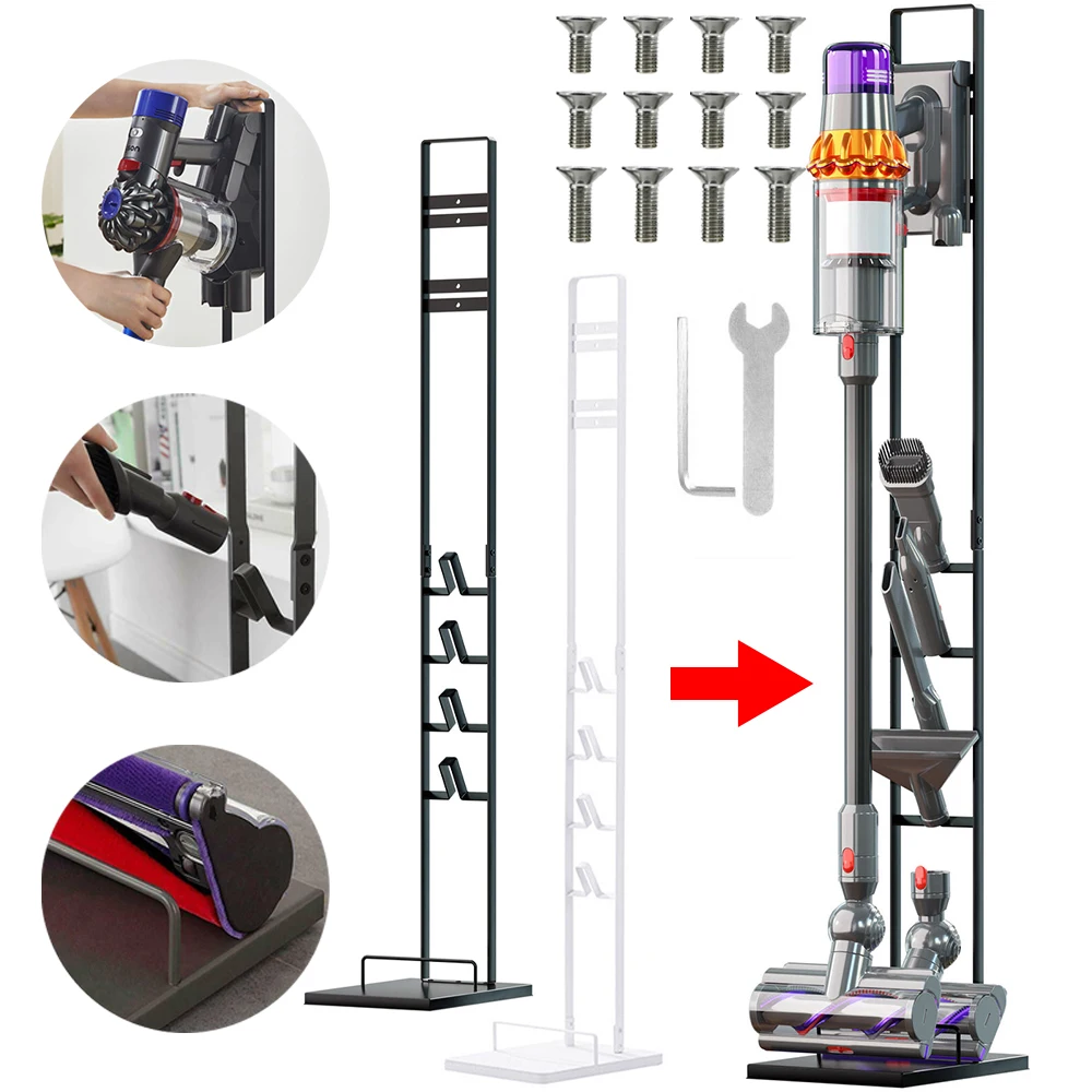 Support pour aspirateur, compatible avec les supports Dyson V15, V12, V11, V10, V8, V6 – DC30/31/34/35/58/59/62/74 sans fil verticaux
