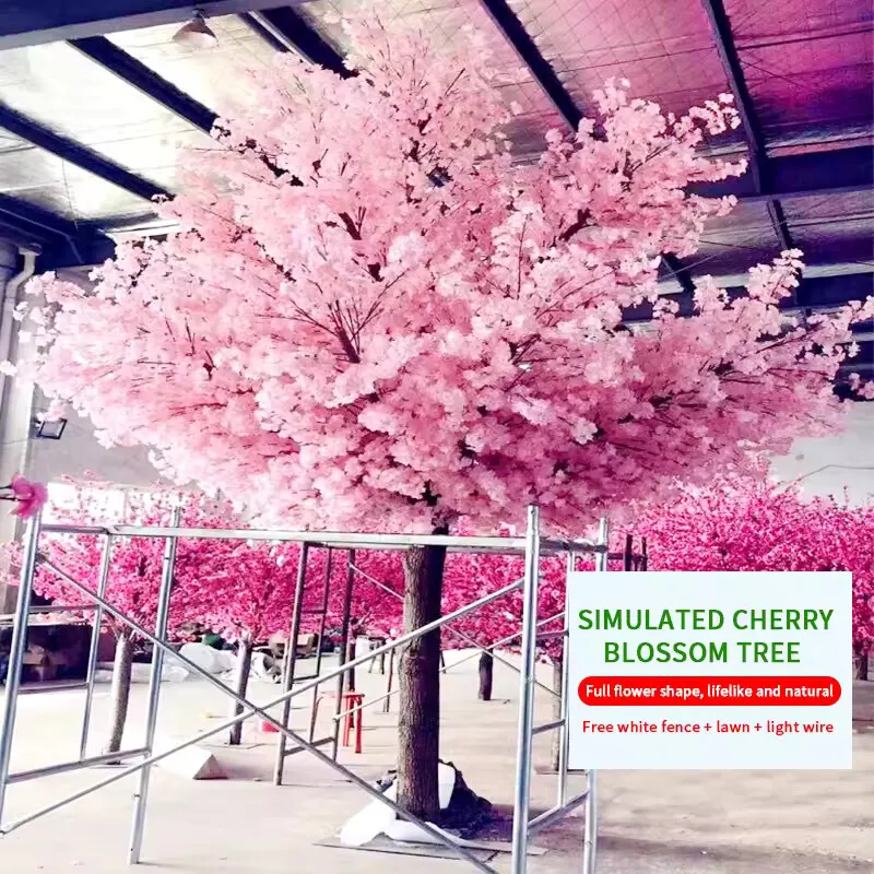 

Artificial Cherry Blossom Tree, Large Fake Tree, Peach Blossom Tree, Wedding, Outdoor Garden, Hotel, Christmas, Home Decoration