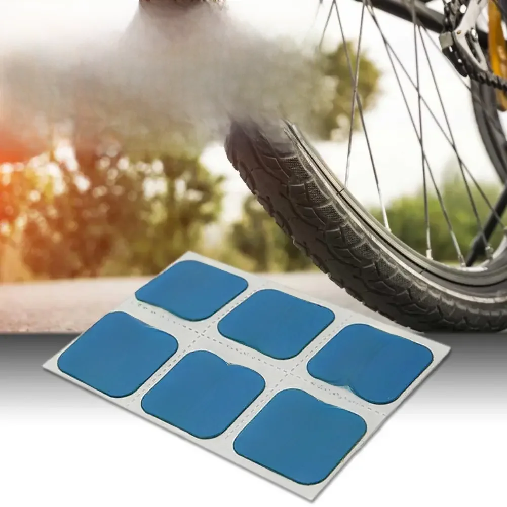 AliExpress 6pcs foss Rubber Puncture Patches Bicycle Tire Tyre Tube Repair Cycle Patch Kit No Glue Bicycle Inner Tube Puncture Repair Tools