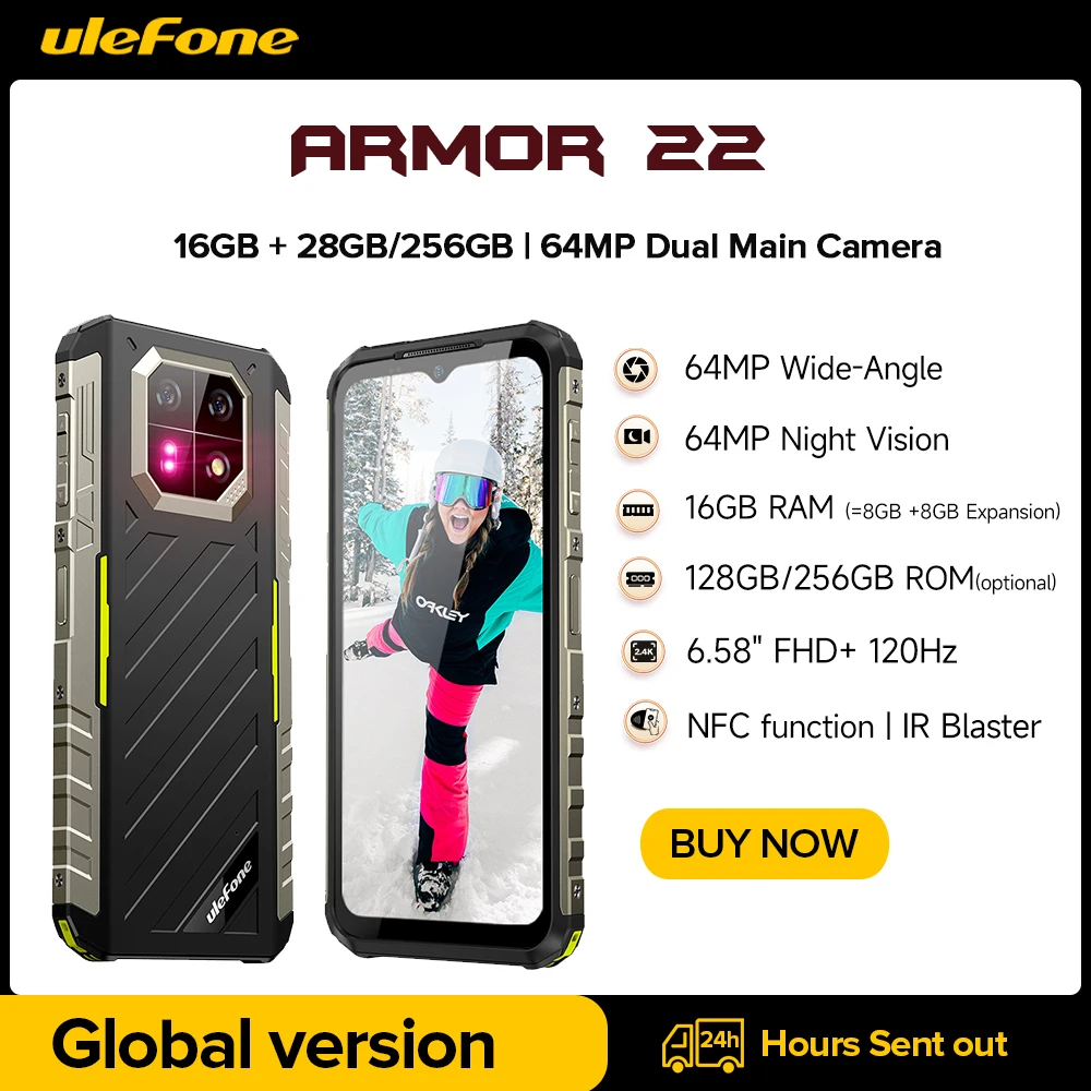 Ulefone Armor 22  Rugged Phone ,6.58