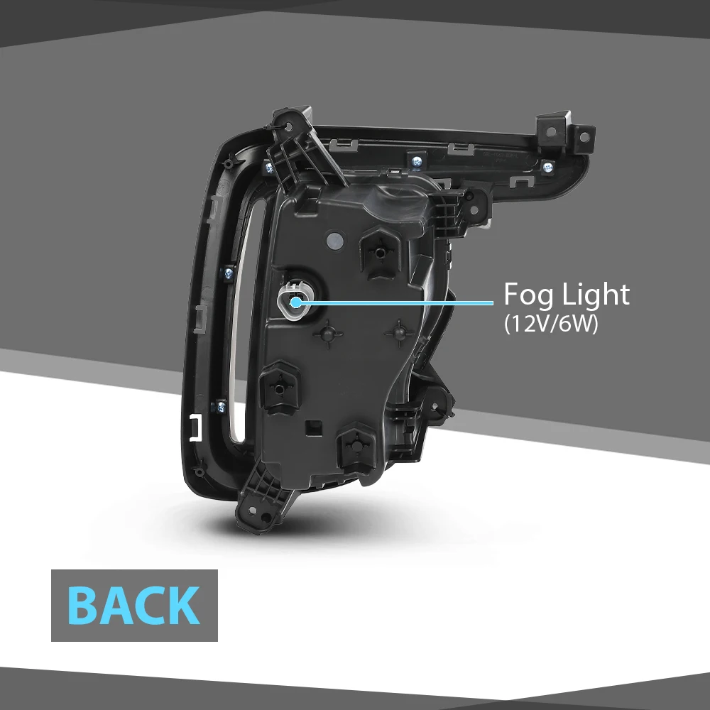 4 قطع مصابيح الضباب الأمامية مع أغطية الحواف تناسب 2017-19 هيونداي سانتا في 7 مقاعد 86564B8Ac0، 86563B8Ac0، 92202B8610، 92201B8610 #2