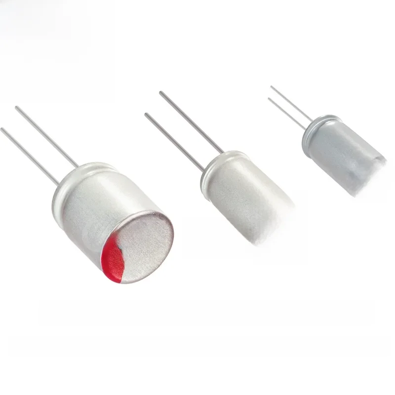 10 szt. Kondensator elektrolityczny o niskim zanurzeniu ESR 6.3 10V 16V 25V 35V 50V 63V 100V 10UF 47UF 100UF 220UF 470UF 820UF 1000UF 2200UF — zdjęcie 2