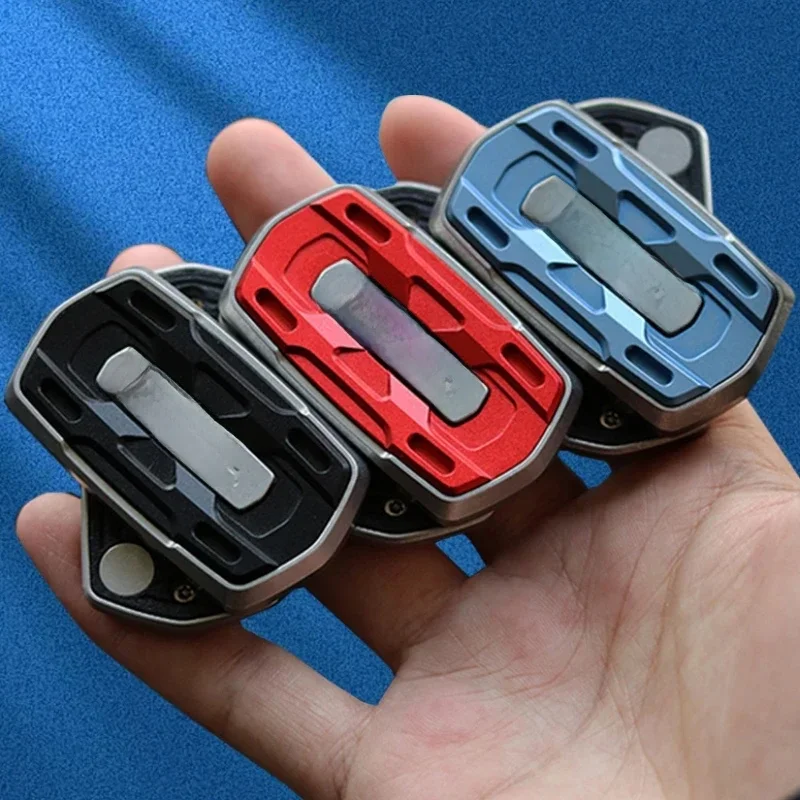 Plaque de carte de poussée magnétique, curseur de poussée, mini jouet d'instituts souligné, pièce haptique en métal EDC, anti-stress, leurre anti-souligné, lever de Charleroi