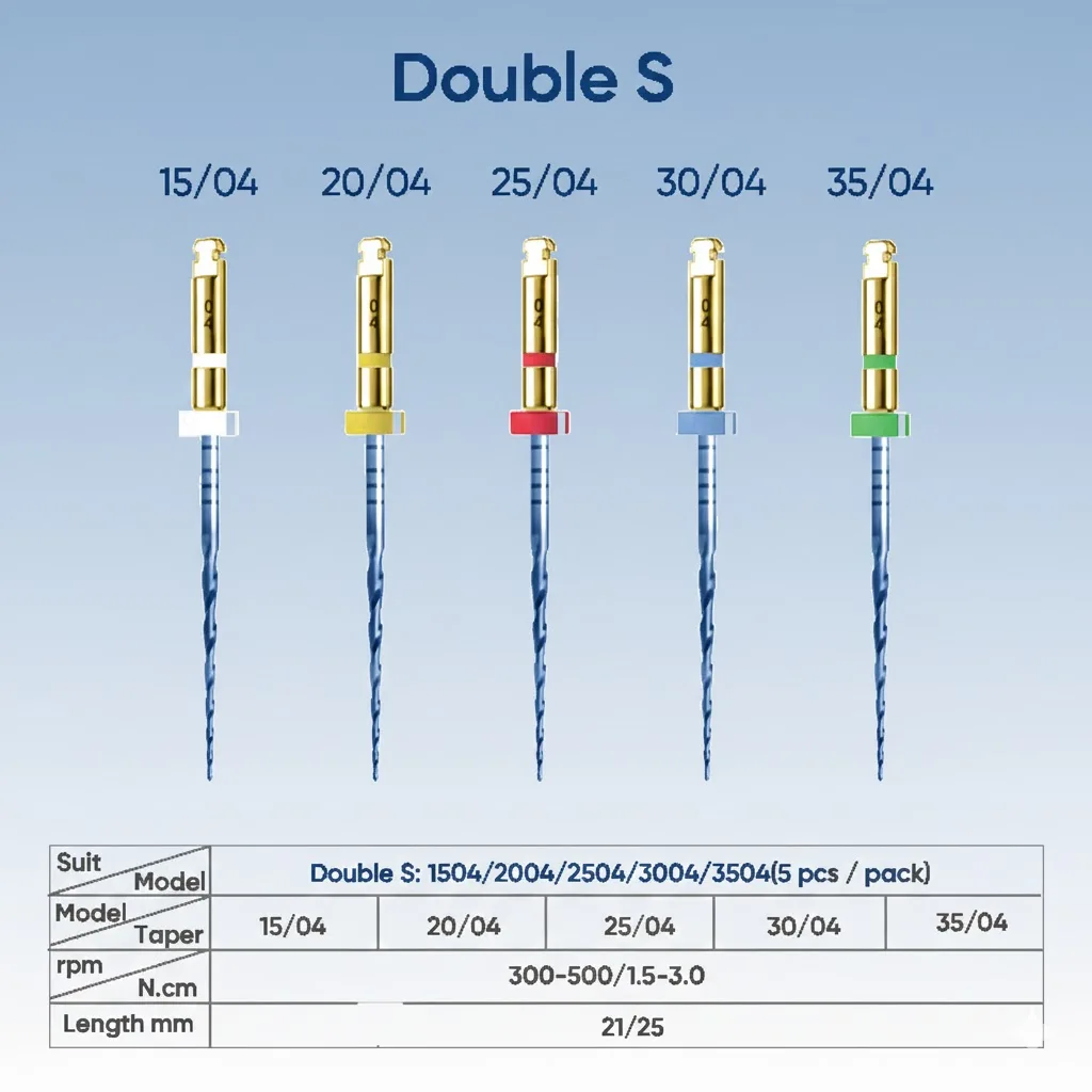 Finer Dental Endodontic Files 5Pcs Niti Blue Rotary Endodontics Files Flexible Heat Activated Root Canal Endo File Dentistry