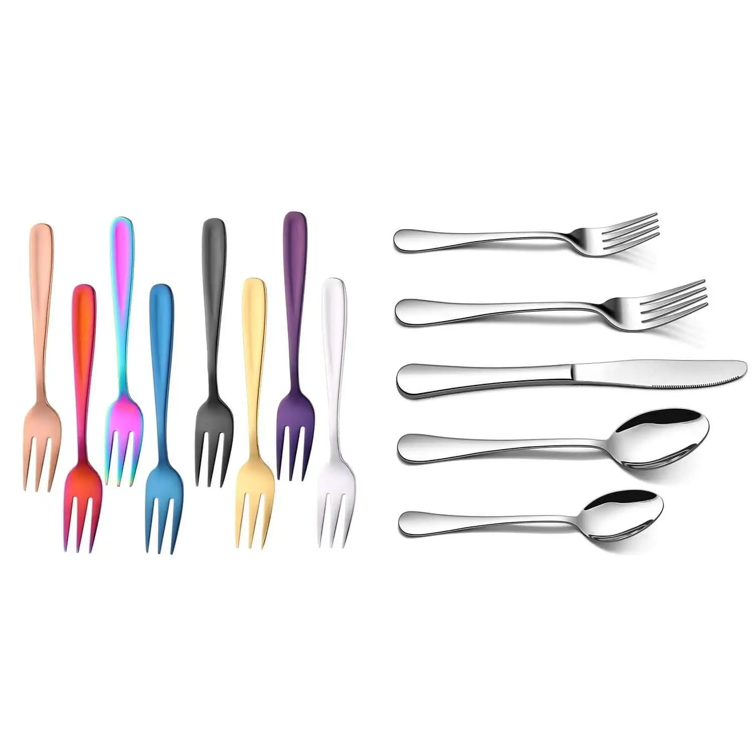 

Salad Forks, Stainless Forks & Silverware Flatware Cutlery Set, Stainless Steel Utensils Service For 4, Dinner Forks(13 Pcs)