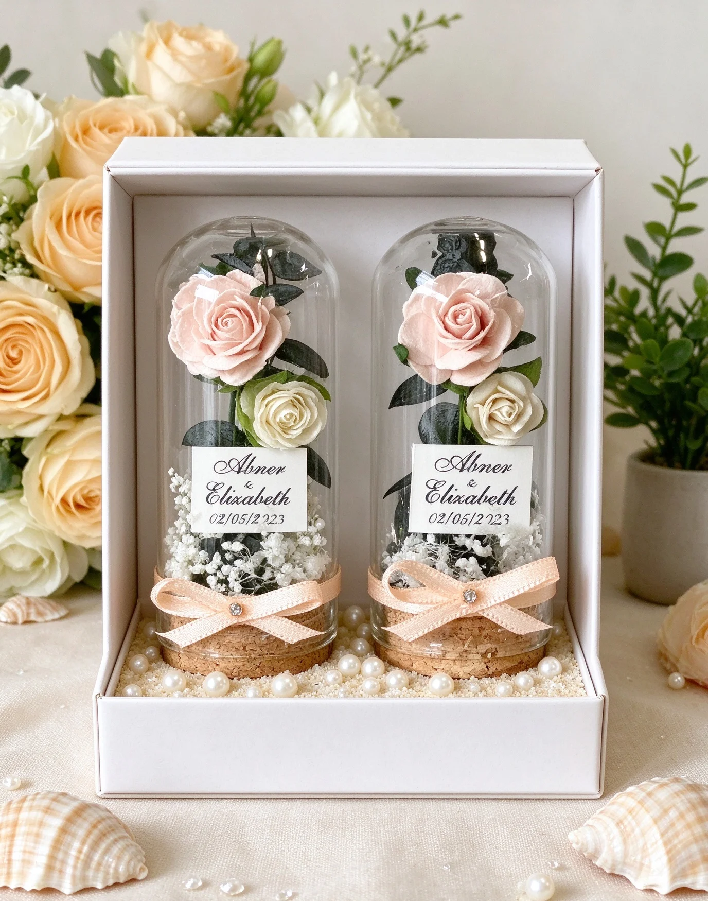 Personalized Glass Dome Party Favors for Guests, Rustic Custom Wedding Favors, Bridal Shower & Bachelorette Birthday Thank You